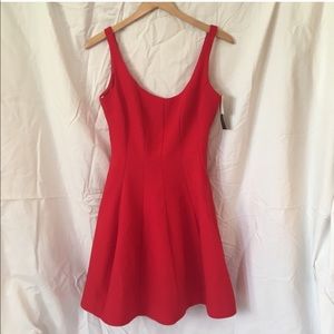 NWT Betsy and Adam A Line Red Dress